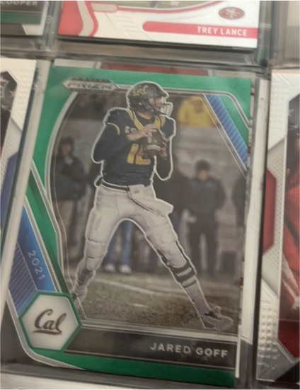 2021 Panini Prizm Draft Picks #12 Jared Goff Green Prizm — front