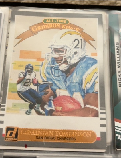 2019 Donruss All-Time Gridiron Kings #AGK-9 LaDainian Tomlinson — front