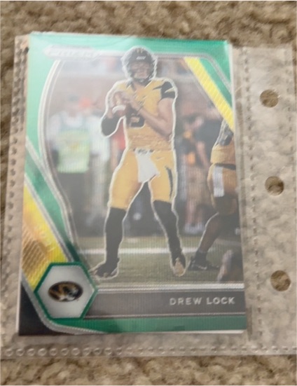 2021 Panini Prizm Draft Picks #30 Drew Lock Green Wave Prizm — front