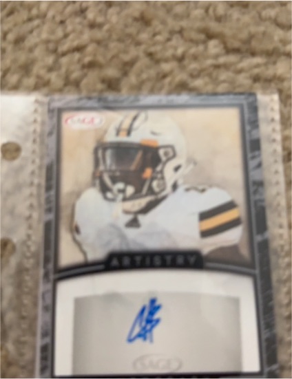 2022 SAGE Artistry Autograph #A-AH3 — front