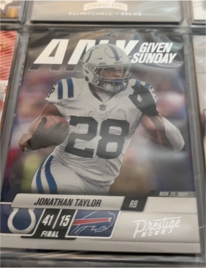 2022 Panini Prestige Any Given Sunday #14 Jonathan Taylor — front