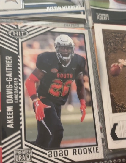 2020 Sage Hit Premier Draft #36 Akeem Davis-Gaither — front