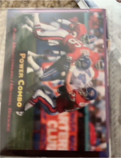 1993 Pro Set Power Combo #8 Karl Mecklenburg / Michael Brooks — front