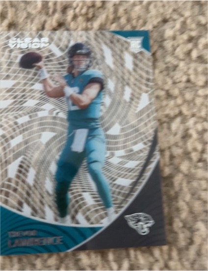 2021 Panini Chronicles #CVR-1 Trevor Lawrence Clear Vision Rookies — front