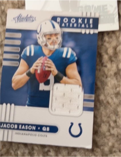 2020 Panini Absolute Rookie Materials #12 Jacob Eason — front