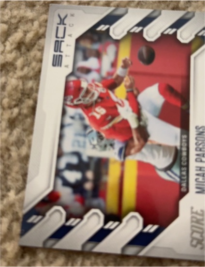 2022 Panini Score #SA-MP Micah Parsons Sack Attack — front