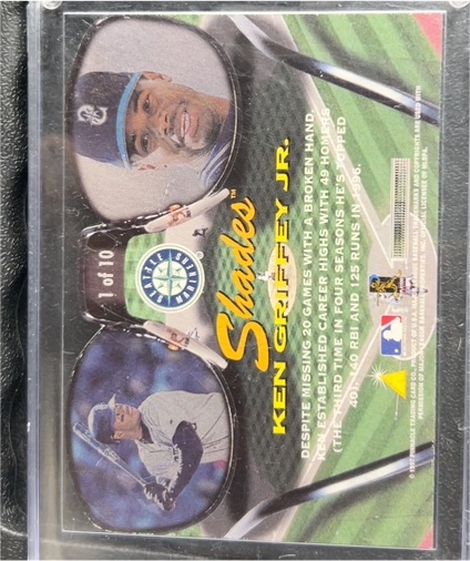 1995 Topps Stadium Club #1 of 10 Ken Griffey Jr. Stadium Slugger — front