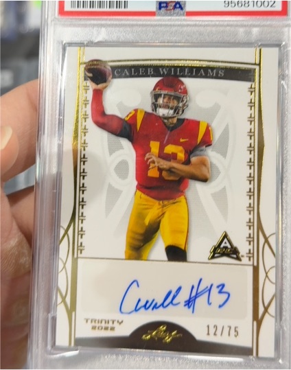 2022 Leaf Trinity #BACW2 Caleb Williams — front