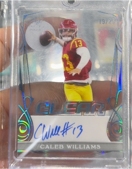 2022 Leaf Trinity Clear #C-4 Caleb Williams — front