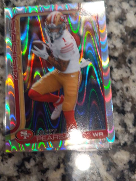 2025 Topps Chrome #261 Ricky Pearsall Raywave Refractor — front