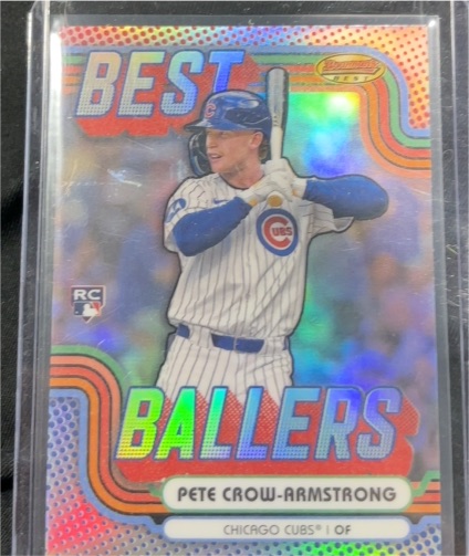 2024 Bowman's Best #BB-22 Pete Crow-Armstrong Best Ballers Refractor Rookie Cubs — front