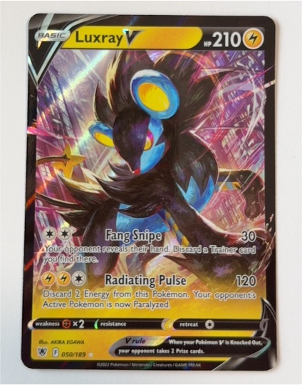 2022 Pokémon TCG Astral Radiance #050 Luxray V — front