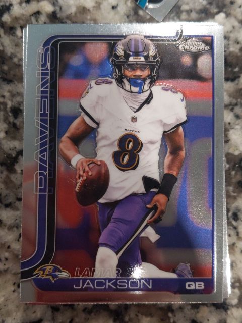 2025 Topps Chrome #24 Lamar Jackson — front