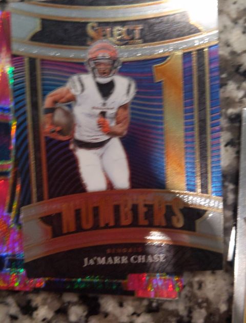 2025 Panini Select Numbers #1 Ja'Marr Chase — front
