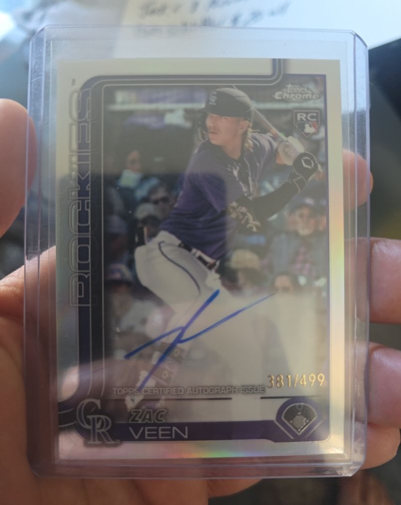 2020 Bowman Chrome #BD-107 Zac Veen — front