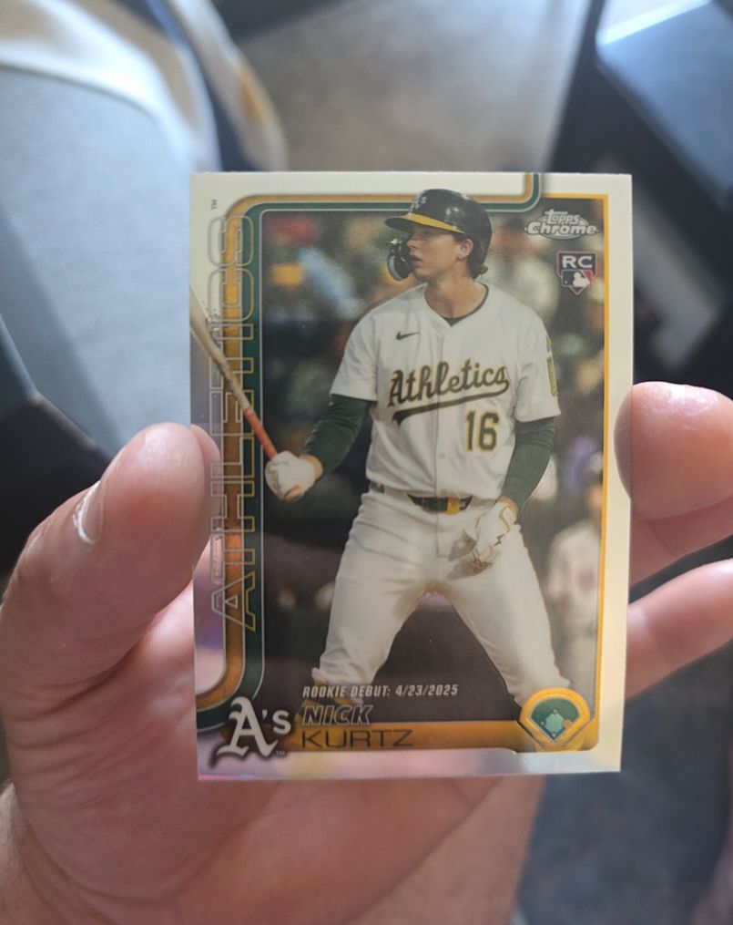 2025 Topps Chrome Update #USC180 Nick Kurtz — front