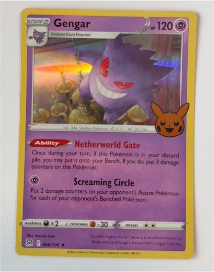 2022 Sword & Shield Lost Origins #66 Gengar — front
