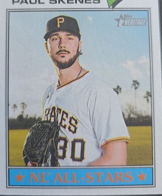 2026 Topps Heritage #33 Paul Skenes — front