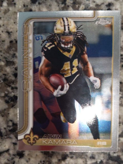 2025 Topps Chrome #215 Alvin Kamara — front