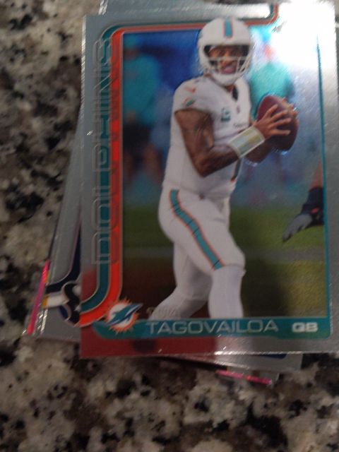 2025 Topps Chrome #187 Tua Tagovailoa — front