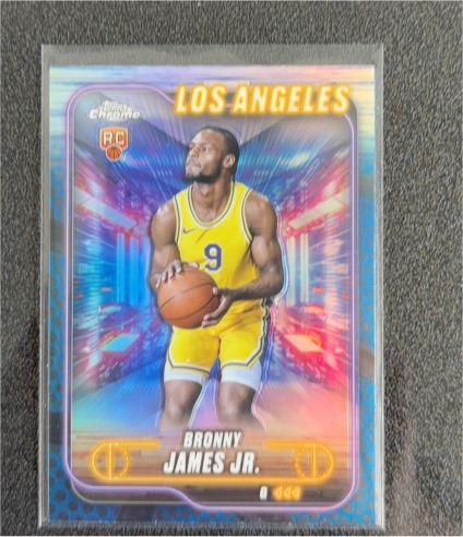 2024-25 Topps Chrome #149 Bronny James Jr. — front