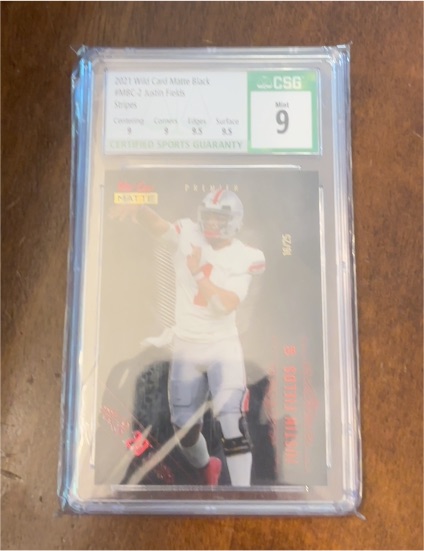 2021 Wild Card Matte Black #MBC-2 Justin Fields — front