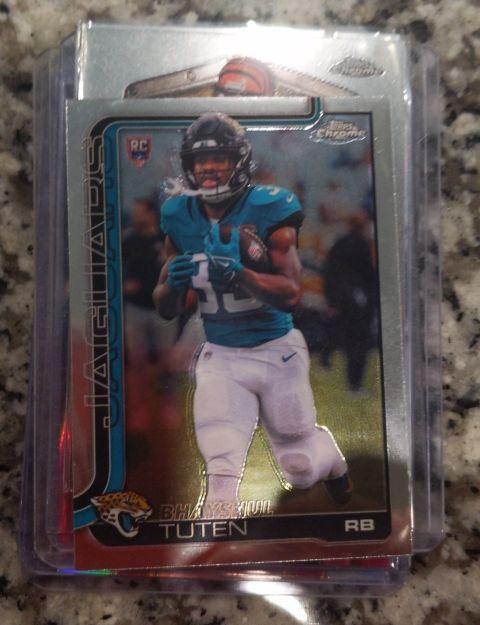 2025 Topps Chrome #389 Bhayshul Tuten Rookie — front
