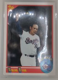 2026 Topps Series 1 Nolan Ryan 1991 Throwback Insert #T91-97 Texas Rangers — front