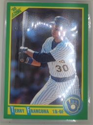1990 Score #216 Terry Francona Milwaukee Brewers — front