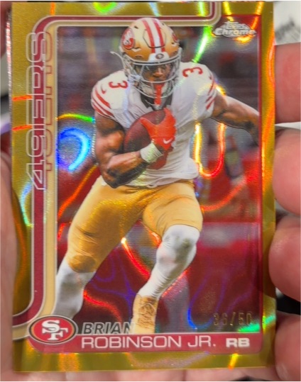 2025 Topps Chrome #296 Brian Robinson Jr. — front