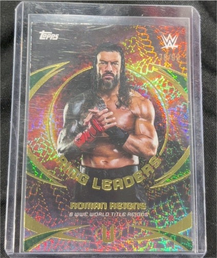 2025 Topps Universe WWE #RL-12 Roman Reigns Ring Leaders — front