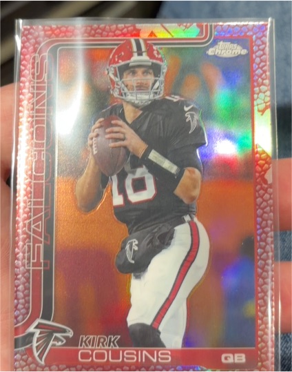 2025 Topps Chrome #13 Kirk Cousins — front