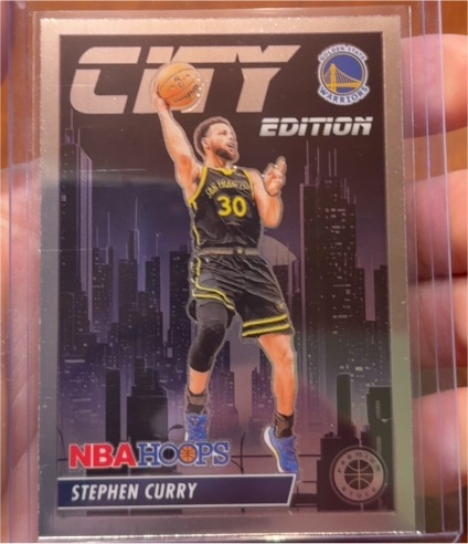 2023-24 Panini NBA Hoops Premium Stock City Edition #30 Stephen Curry — front