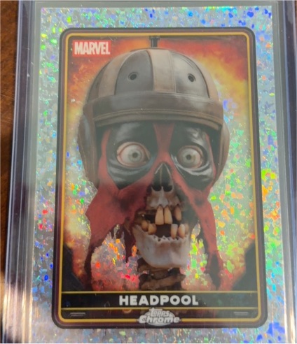 2025 Topps Chrome Deadpool #24 Headpool — front