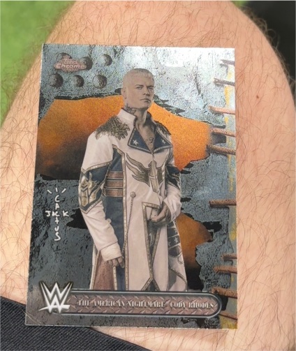 2025 Topps Chrome WWE Cactus Jack #10 Cody Rhodes The American Nightmare — front