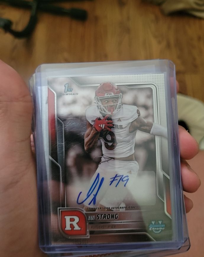 2025 Bowman Chrome University #BCA-IAN Ian Strong — front