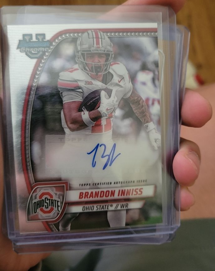 2024 Bowman Chrome University #PA-BIN Brandon Inniss — front