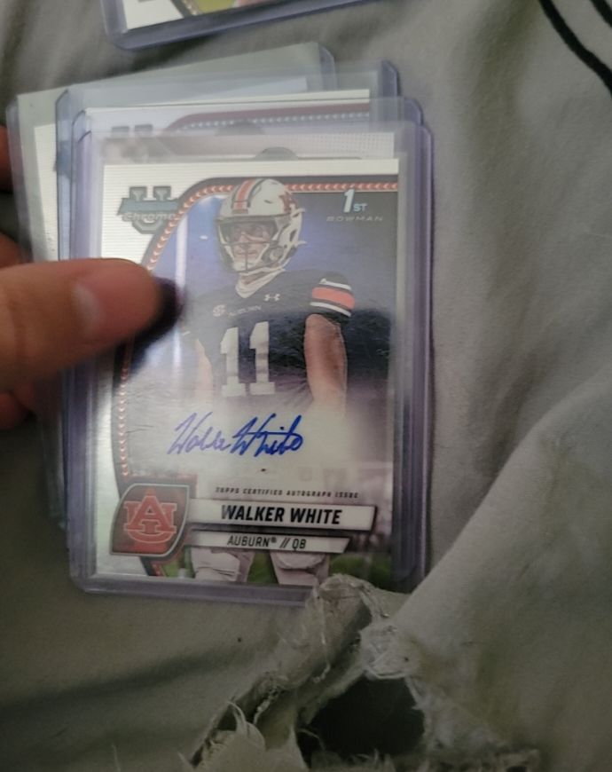 2024 Bowman University Chrome #PA-WW Walker White — front