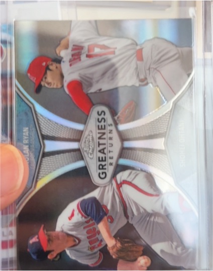 2019 Topps Chrome Greatness Returns #GRE-3 Shohei Ohtani / Nolan Ryan — front