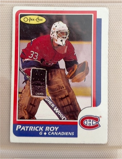 1986-87 O-Pee-Chee #33 Patrick Roy — front