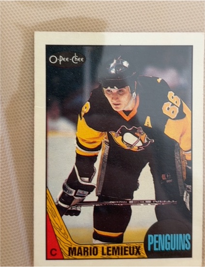 1987-88 O-Pee-Chee #15 Mario Lemieux — front