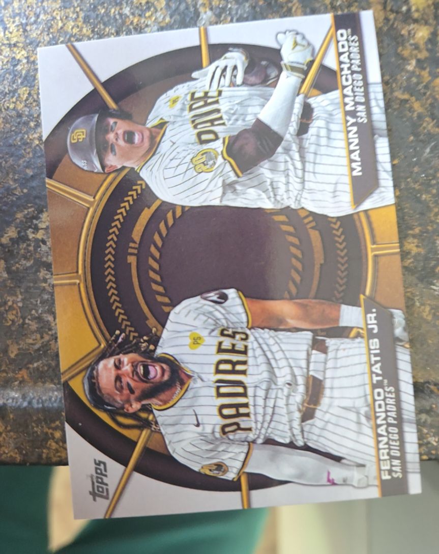 2025 Topps Series 2 Dynamic Duos #DD-9 Fernando Tatis Jr., Manny Machado — front