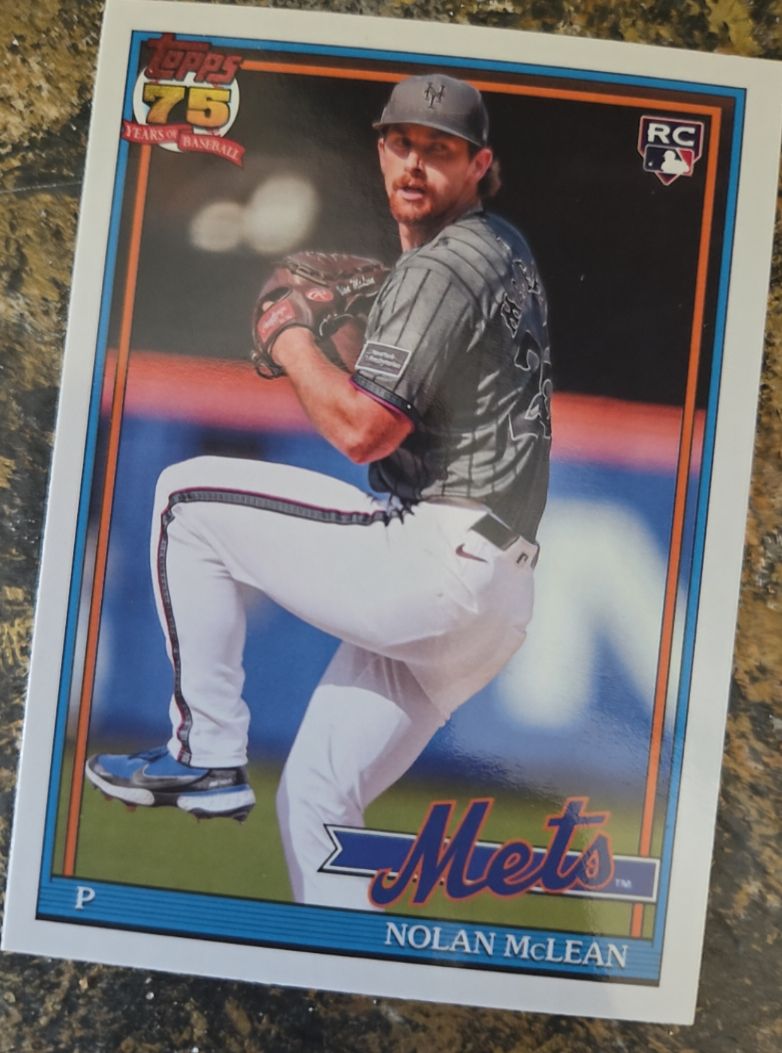 2026 Topps Series 1 1991 Insert #T91-63 Nolan McLean Rookie Card — front