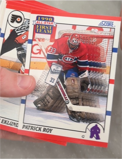 1990-91 Score #312 Patrick Roy — front