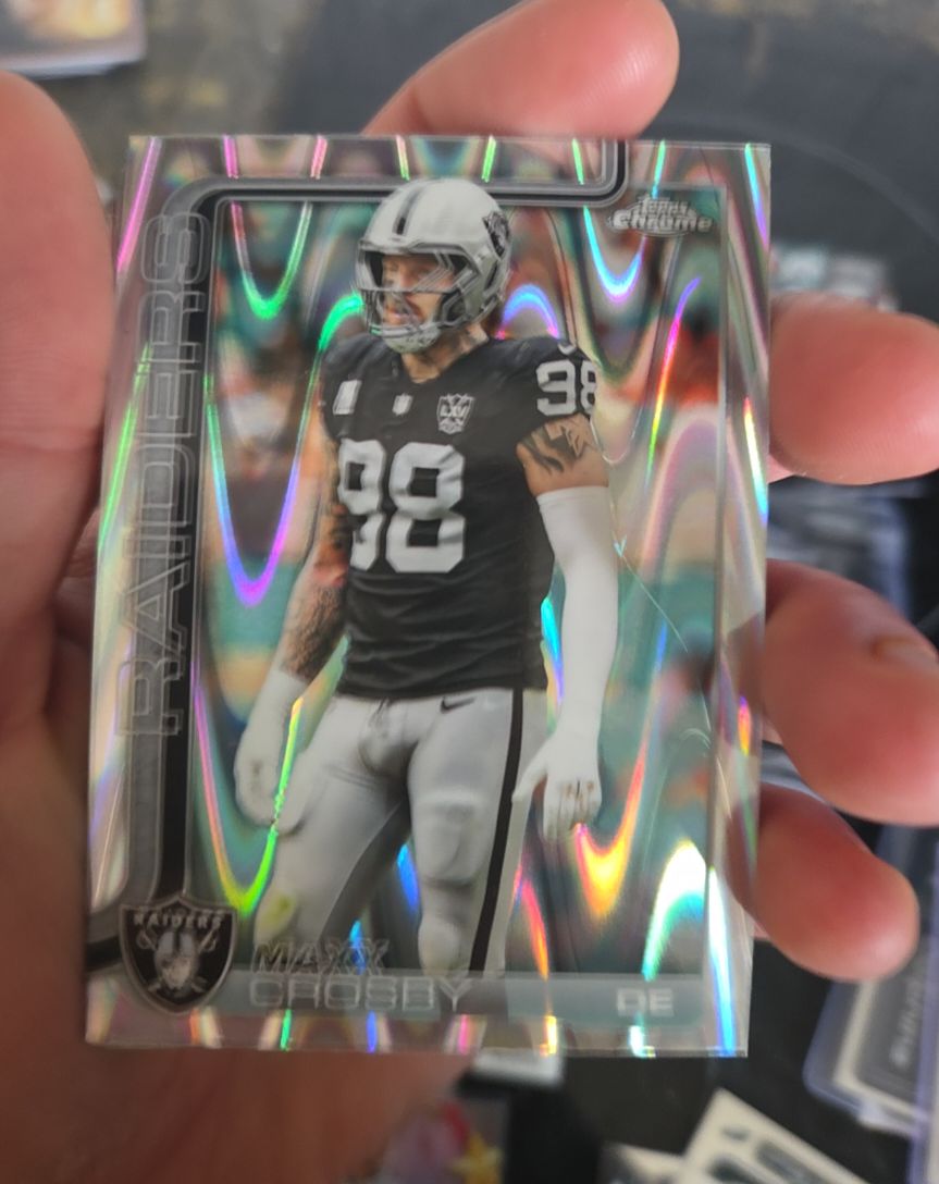 2025 Topps Chrome #180 Maxx Crosby — front