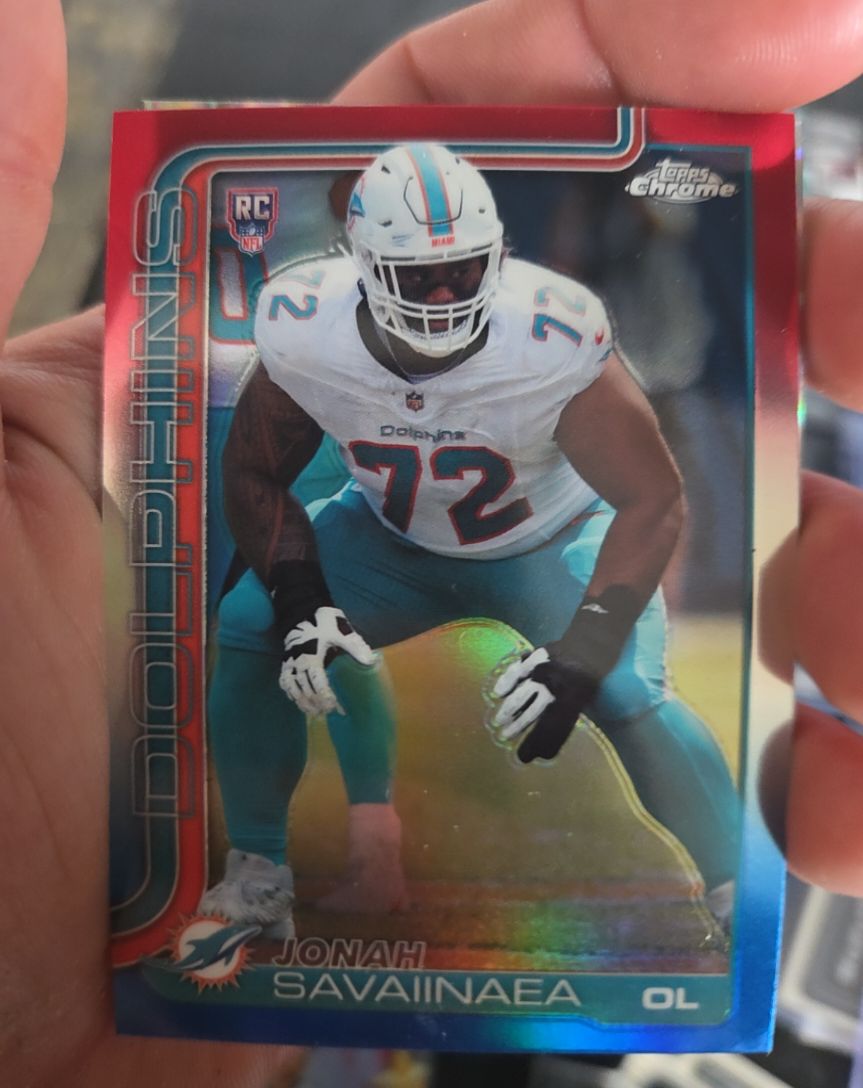 2025 Topps Chrome #380 Jonah Savaiinaea — front