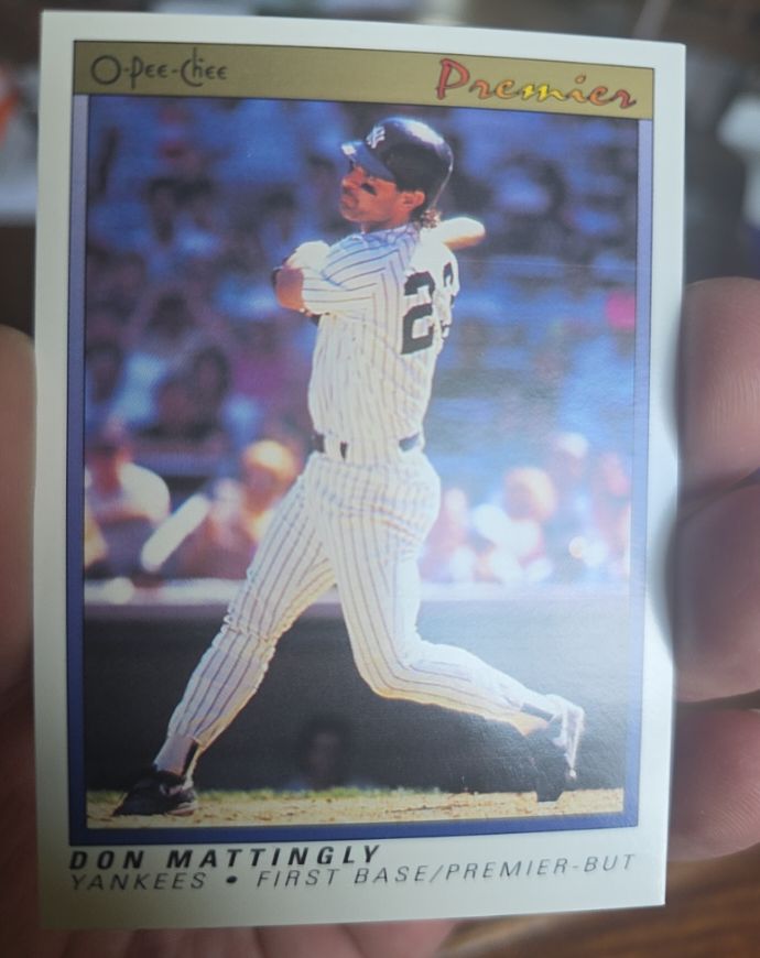 1992 O-Pee-Chee Premier #92 Don Mattingly — front