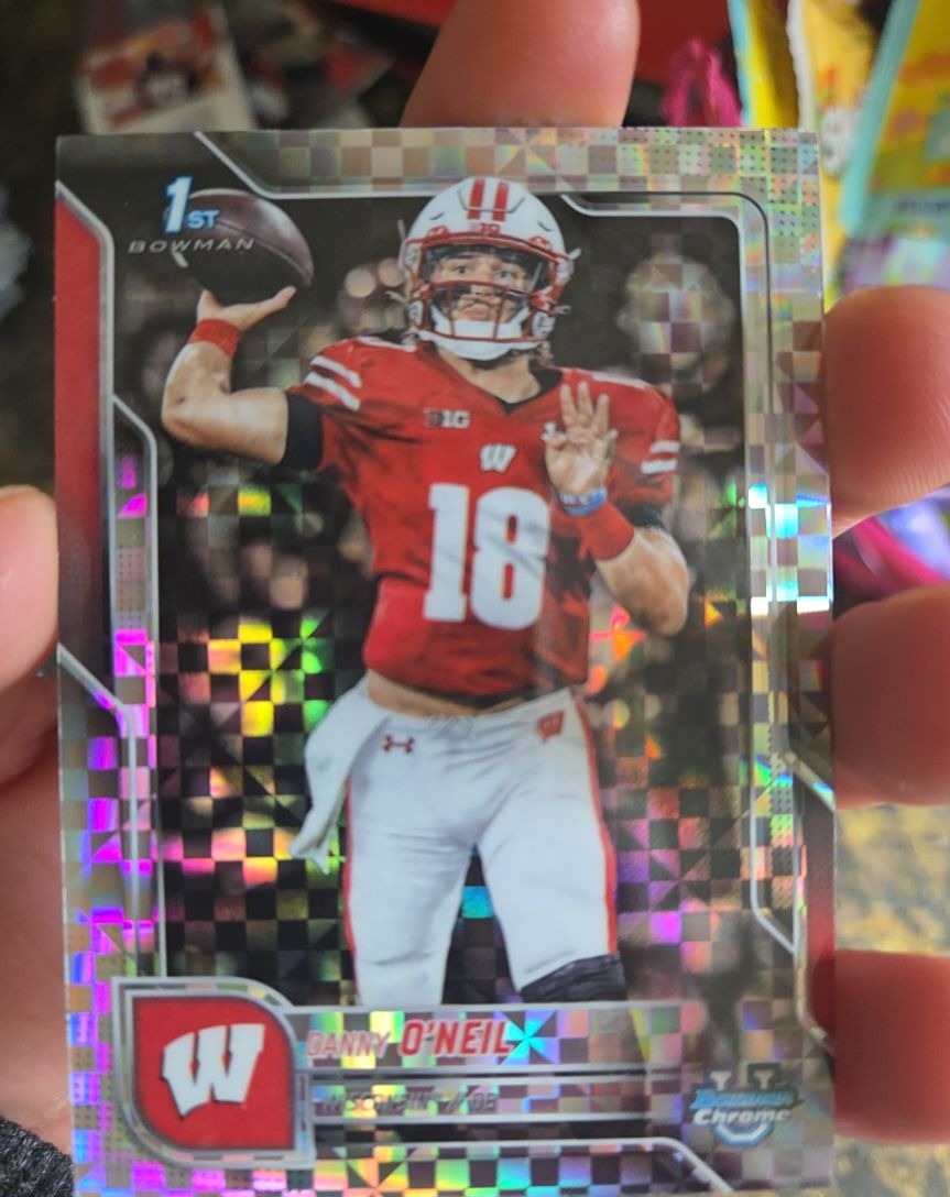 2025 Bowman University Chrome #2 Danny O'Neil X-Fractor — front