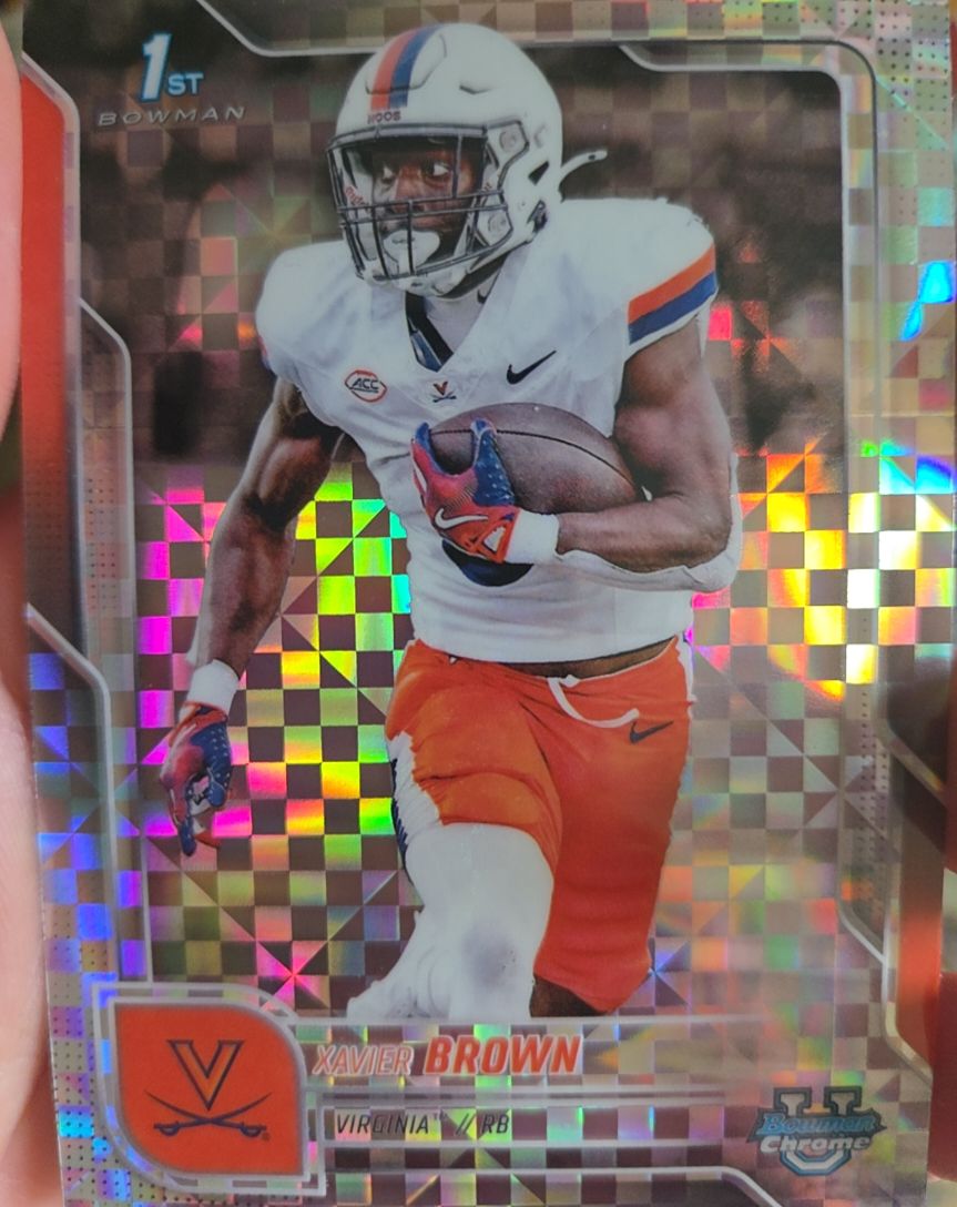 2025 Bowman University Chrome #79 Xavier Brown — front