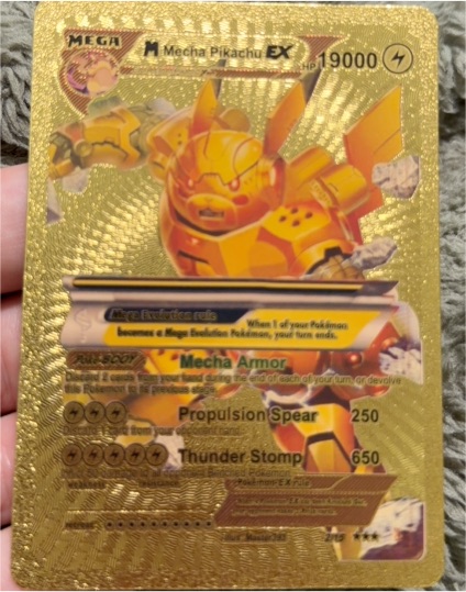 2020 Pokémon MEGA M Mecha Pikachu EX #2 — front